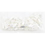 End Clamps (Leather Crimps) Coiled  Silver (100pcs)