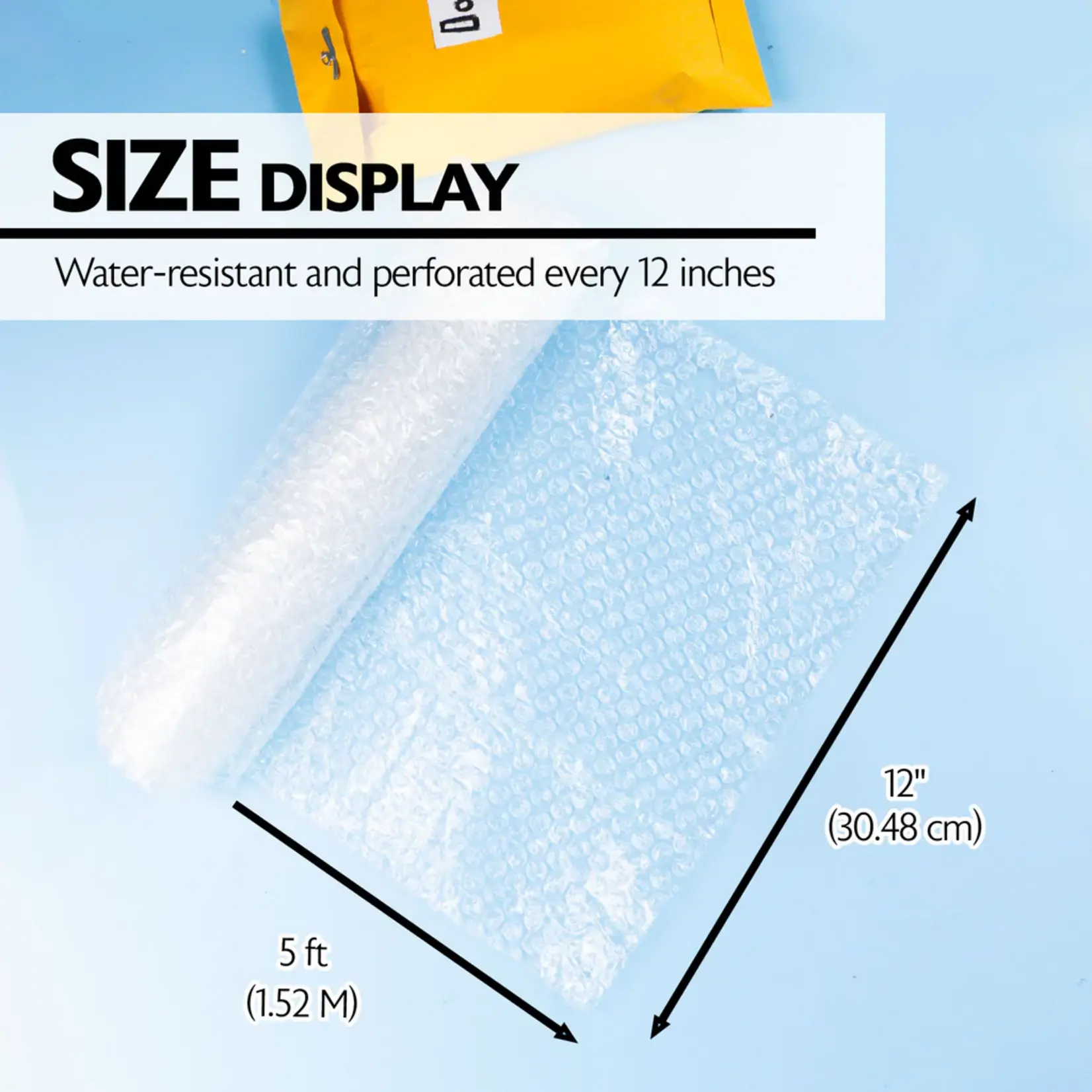 Bazic 12" x 5' Cushion Wrap (Bubble Wrap)