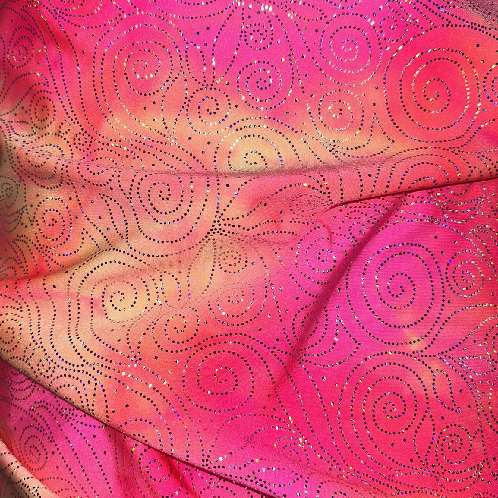 Hot Pink Glitter Spandex (C)