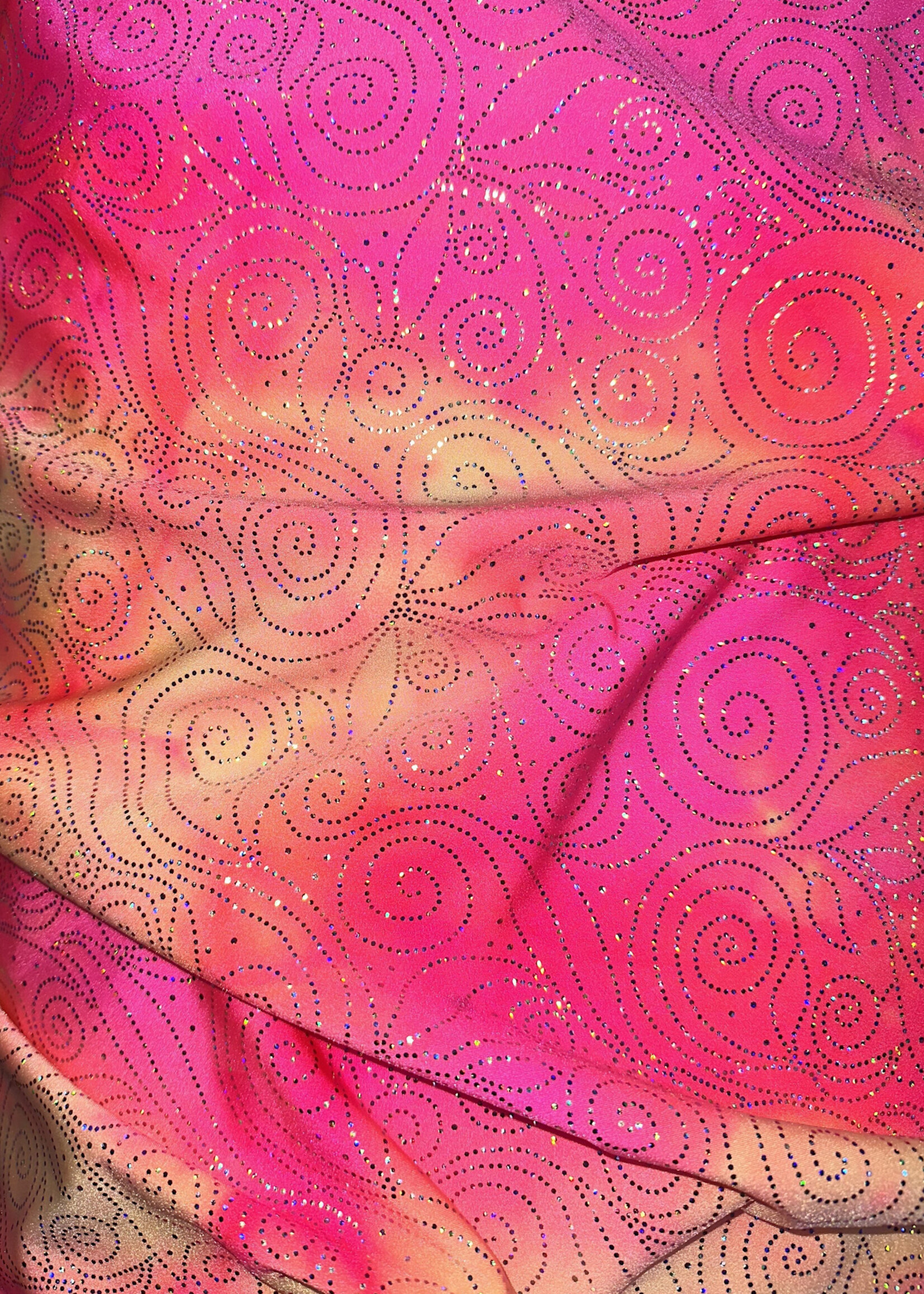 Hot Pink Glitter Spandex (C)