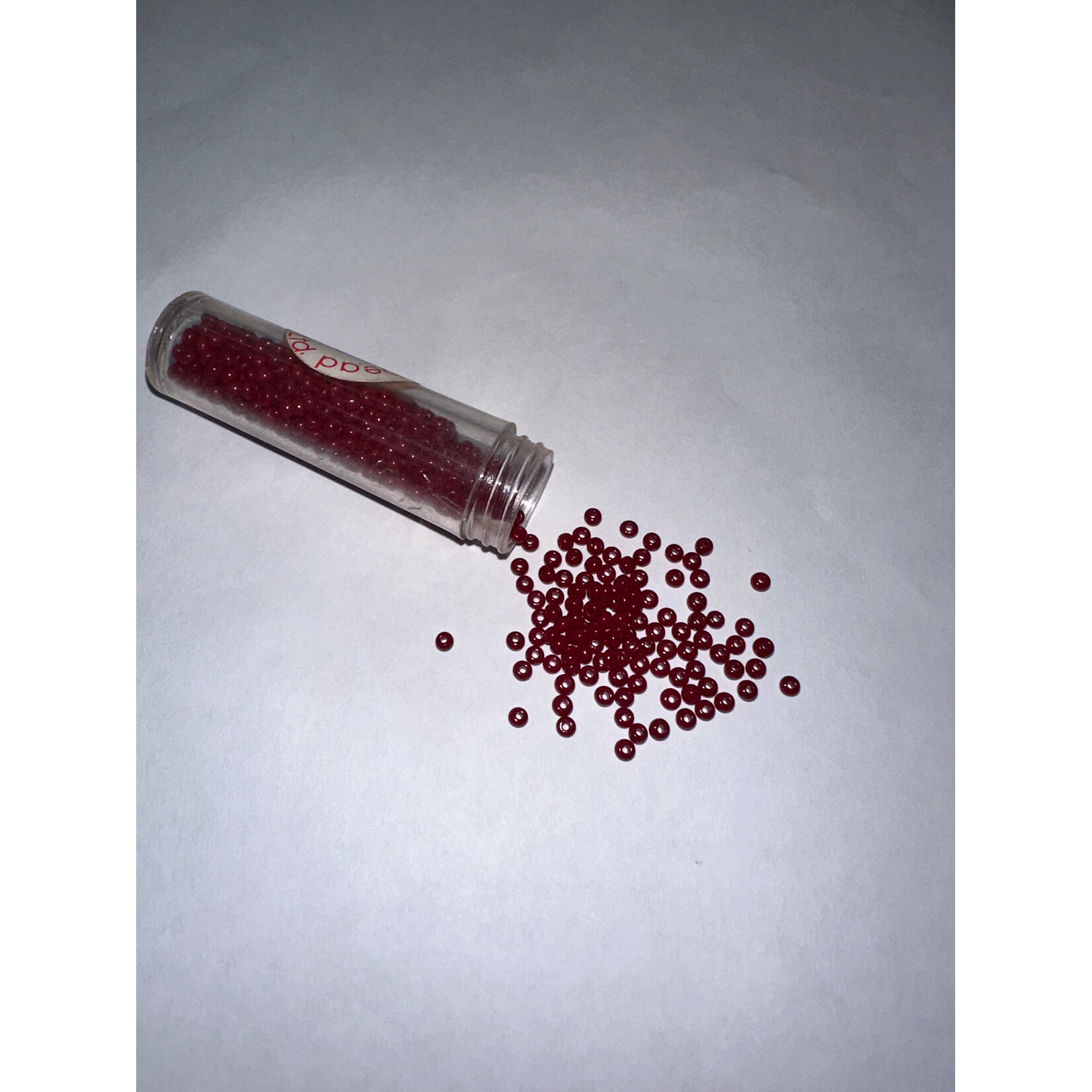 JB Vial Small OPAQUE  DARK RED 10/0