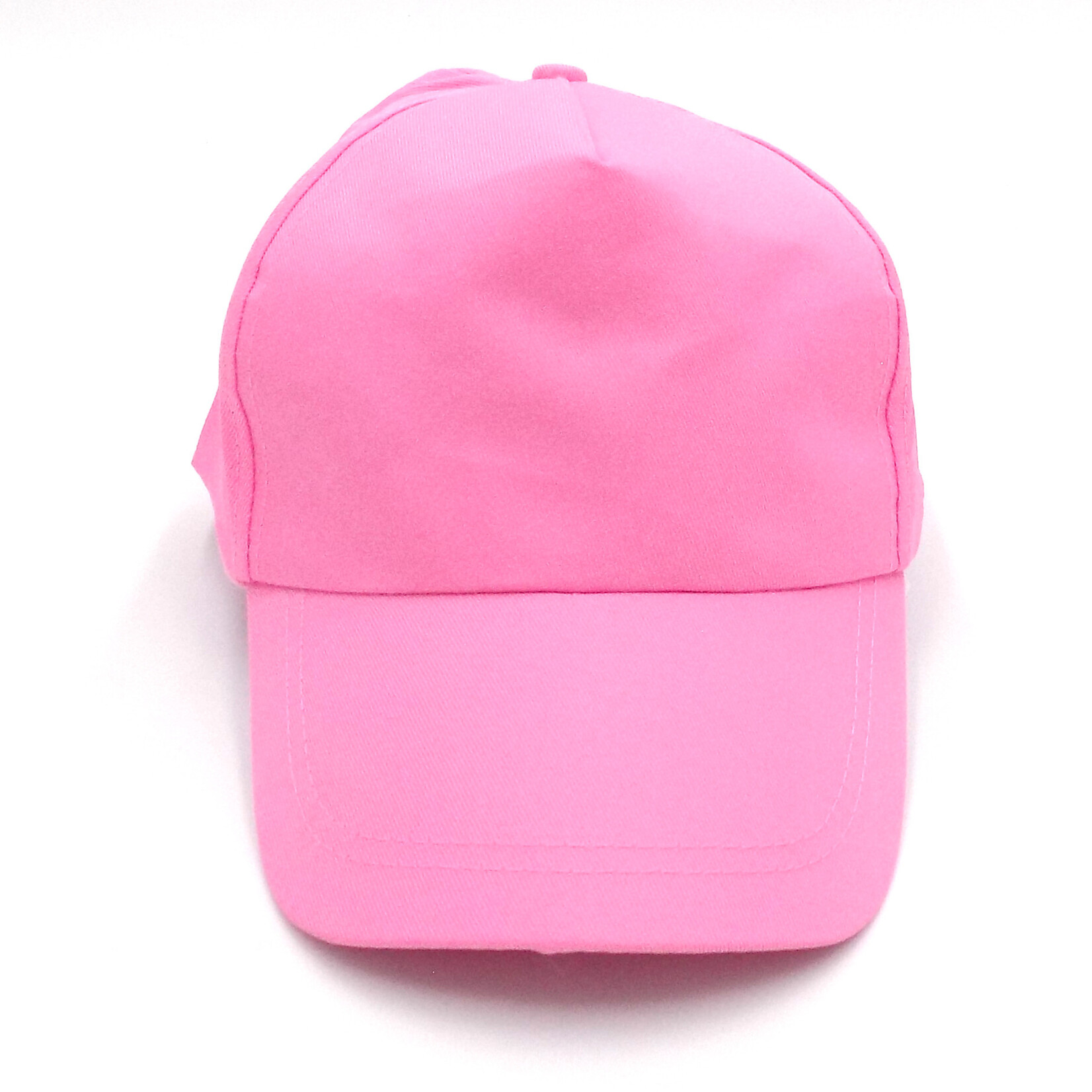 5 Panel cap with Velcro Closure - Baby Pink