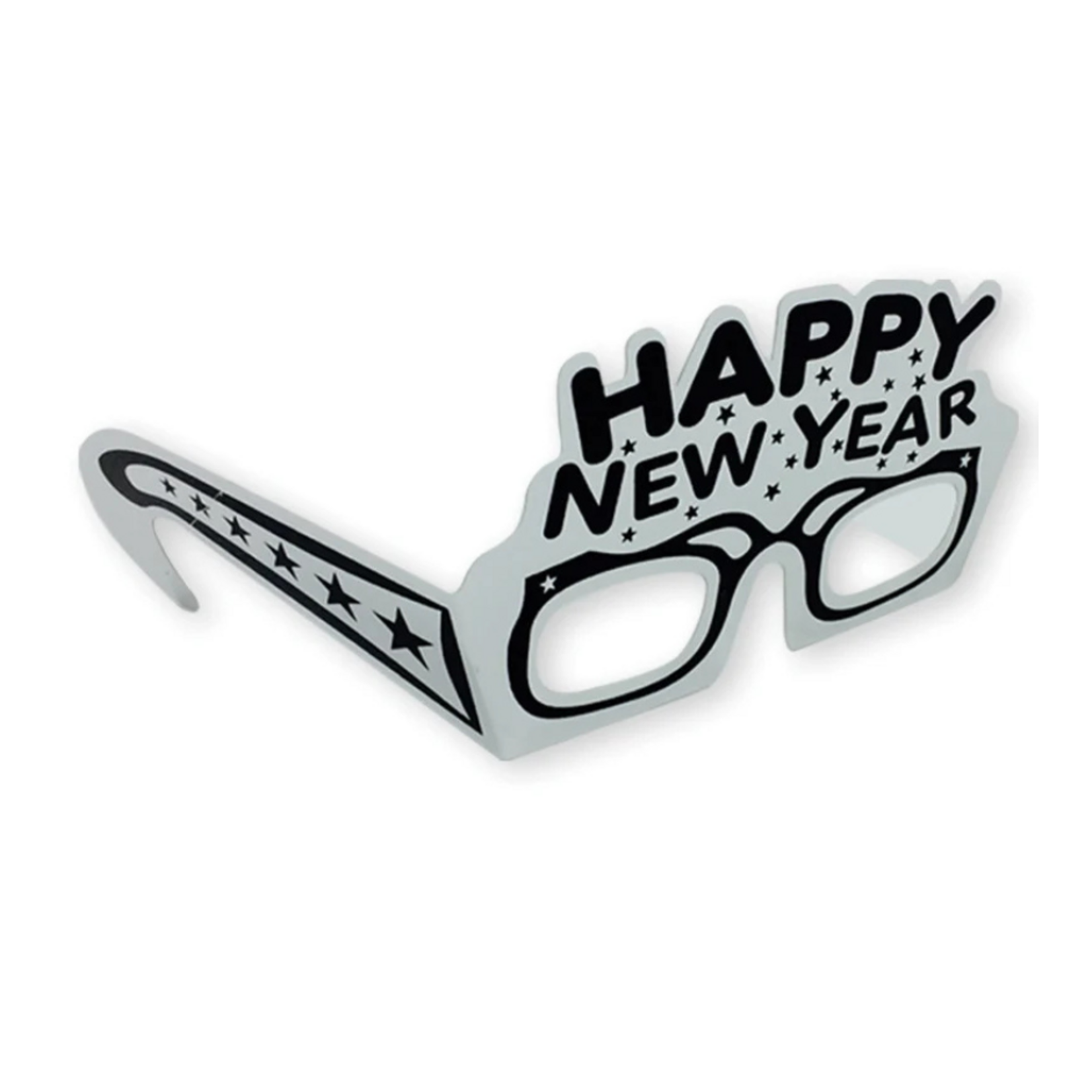 Silver Happy New Year Glasses