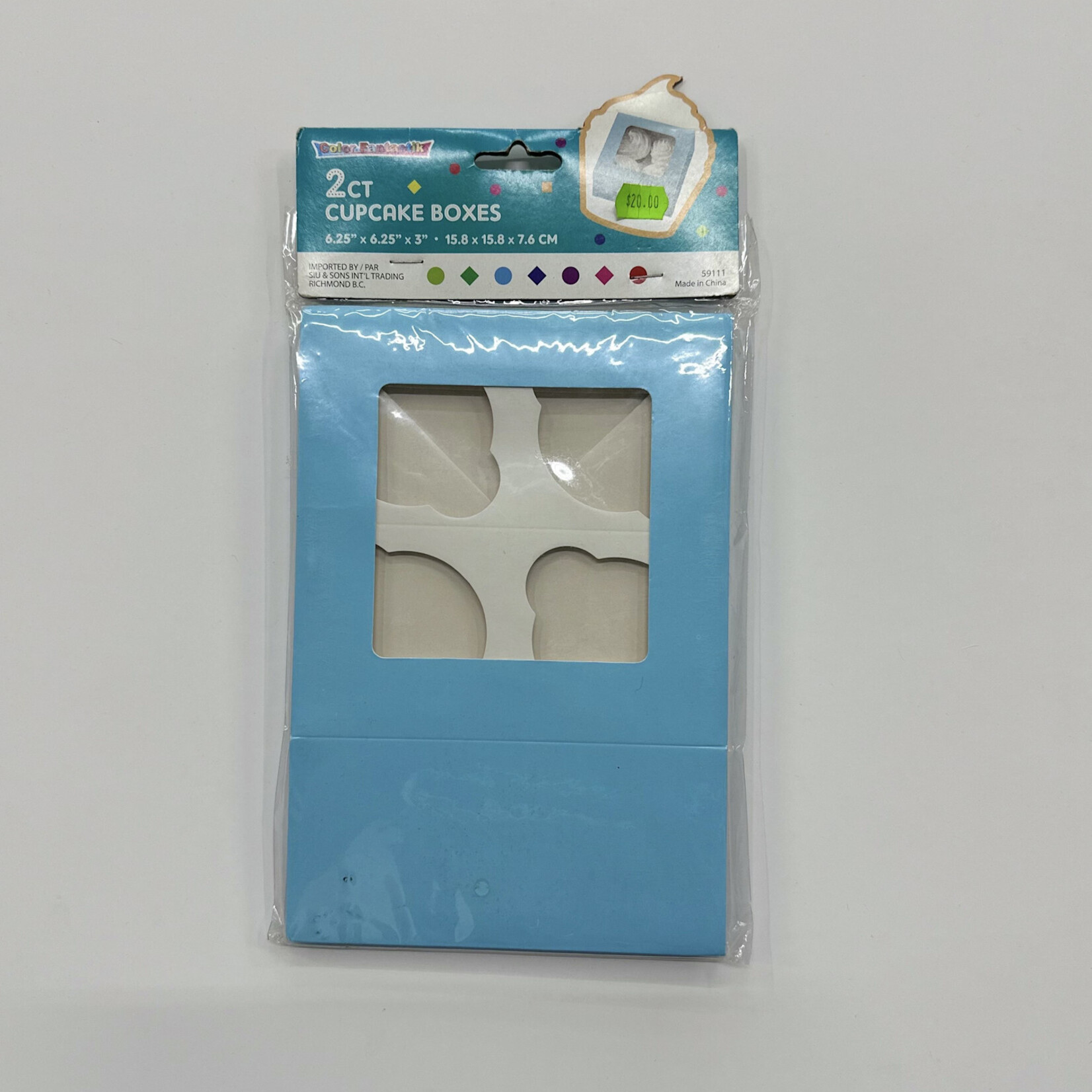 Color Fantastik 2Ct Cupcake Boxes