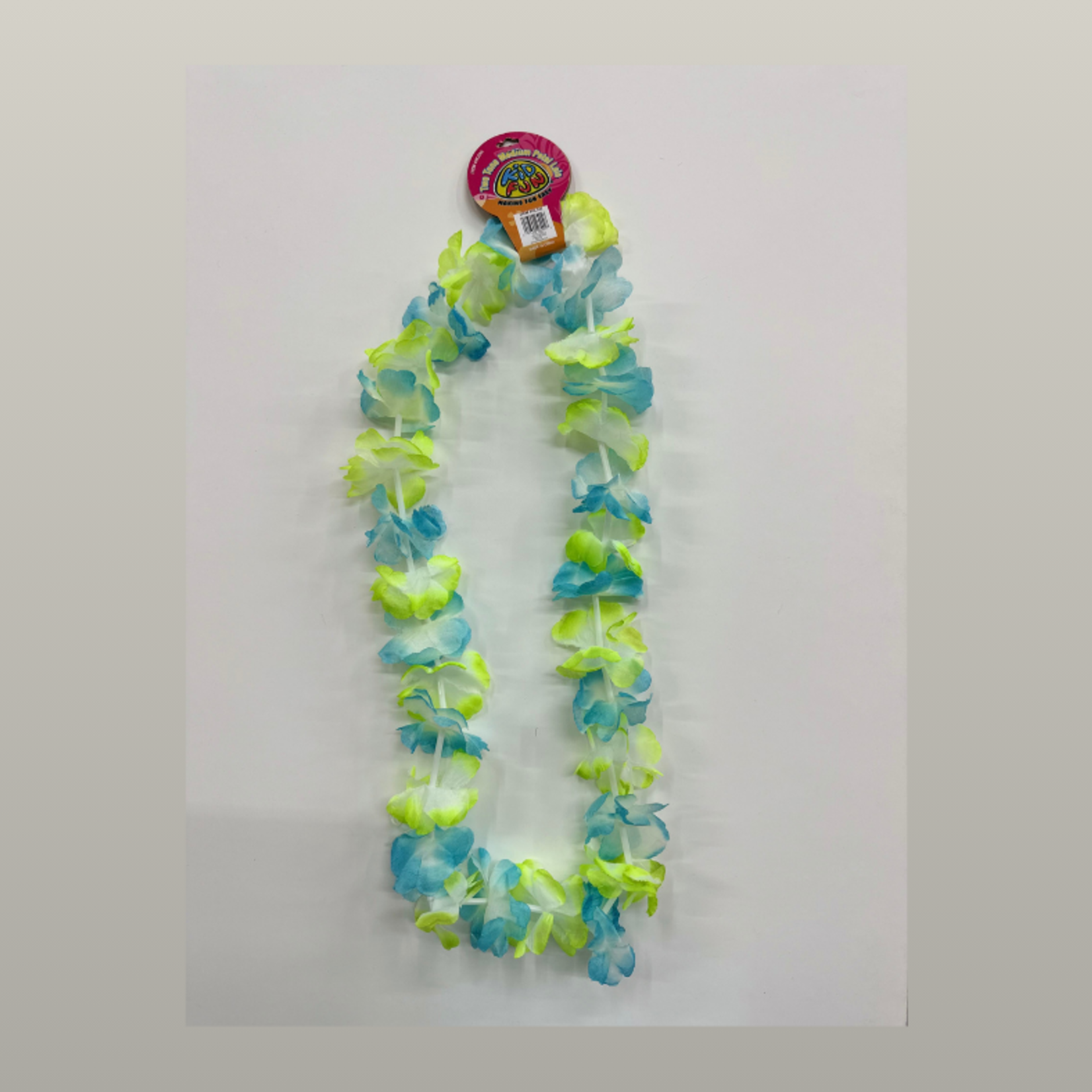 Two Tone Medium Petal Leis Blue and Green