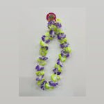 Two Tone Medium Petal Leis Purple and Green