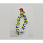 Two Tone Medium Petal Leis Purple and Green