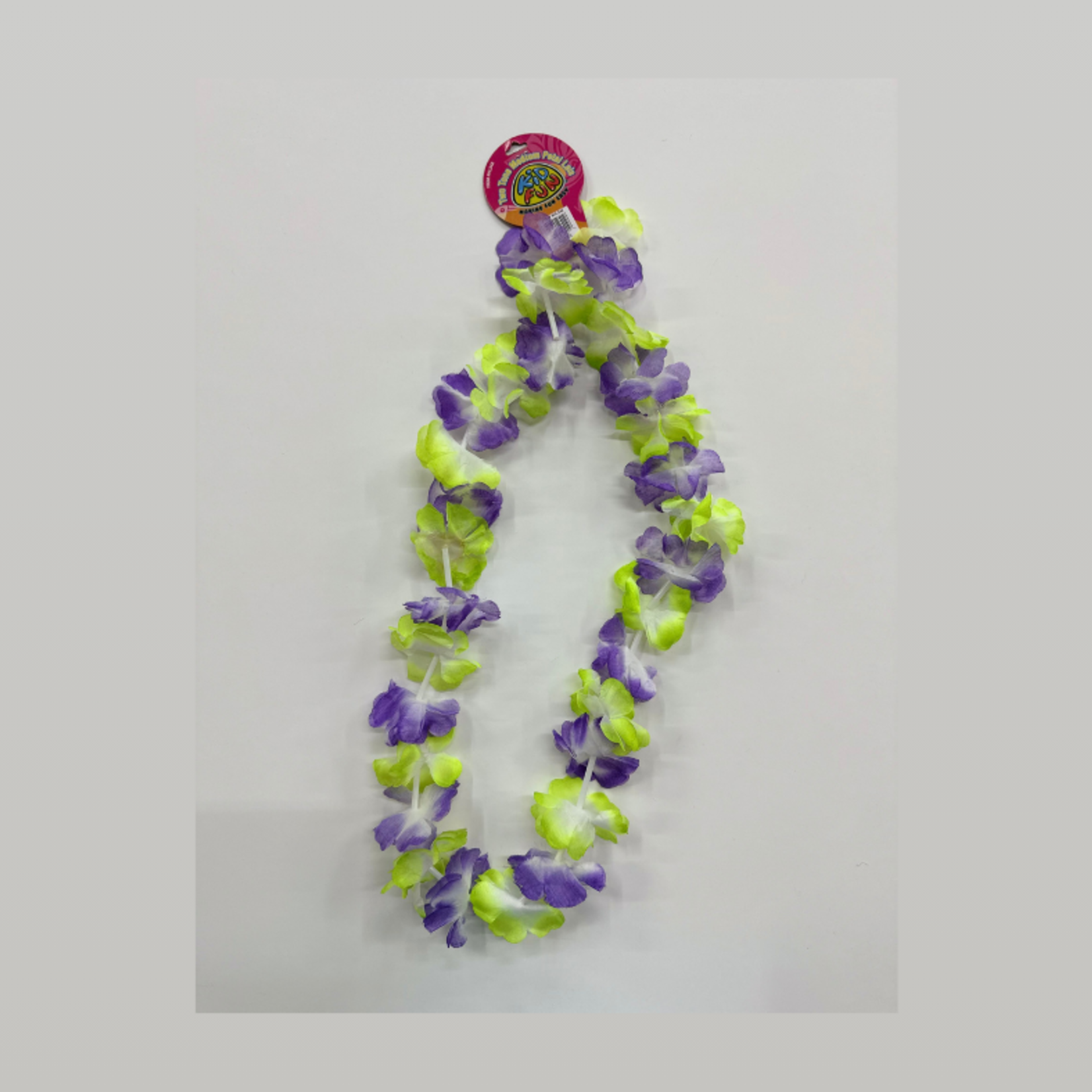 Two Tone Medium Petal Leis Purple and Green