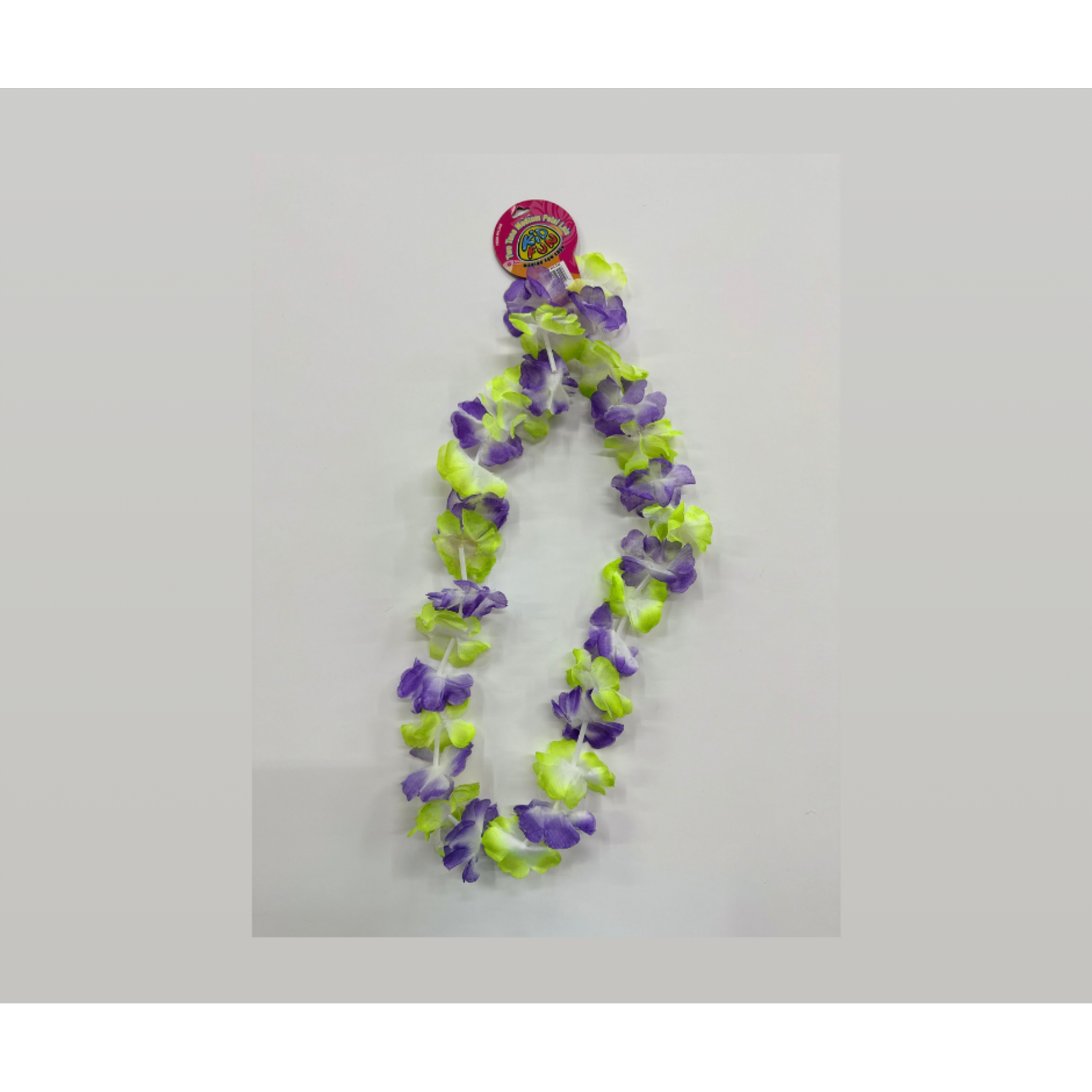 Two Tone Medium Petal Leis Purple and Green
