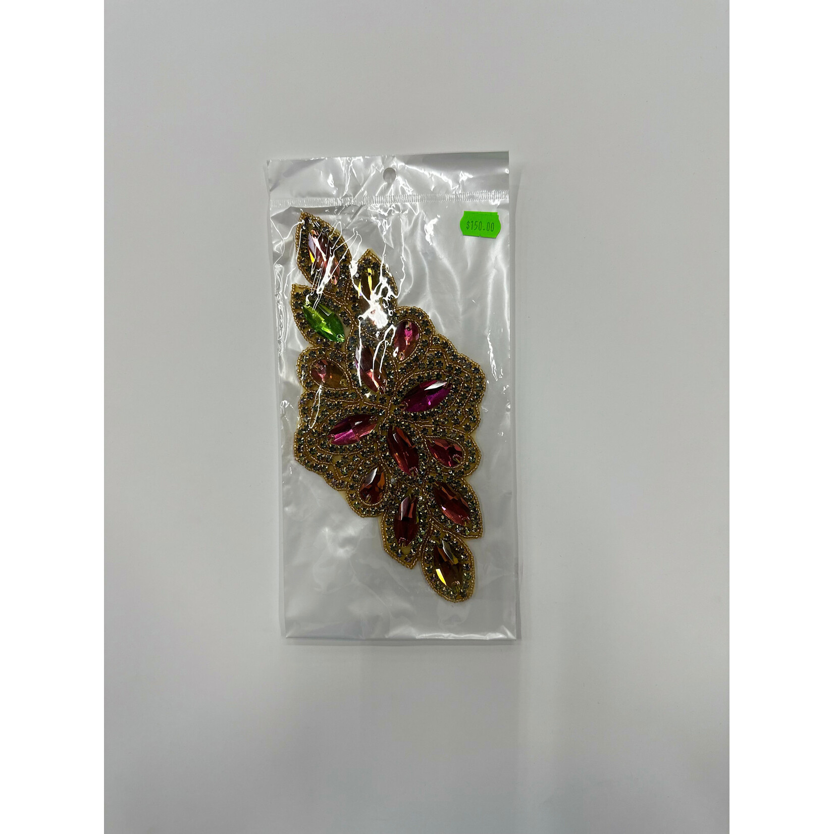 Crystal Motif Diamond Flower 115x230mm Multi