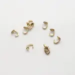 Bead Tips Round Gold (24 pieces)