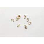 Bead Tips Round Gold (24 pieces)