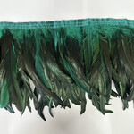 Coque Feathers Value 10-12 Inches 1 Yard Irr. Green