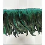 Coque Feathers Value 10-12 Inches 1 Yard Irr. Green