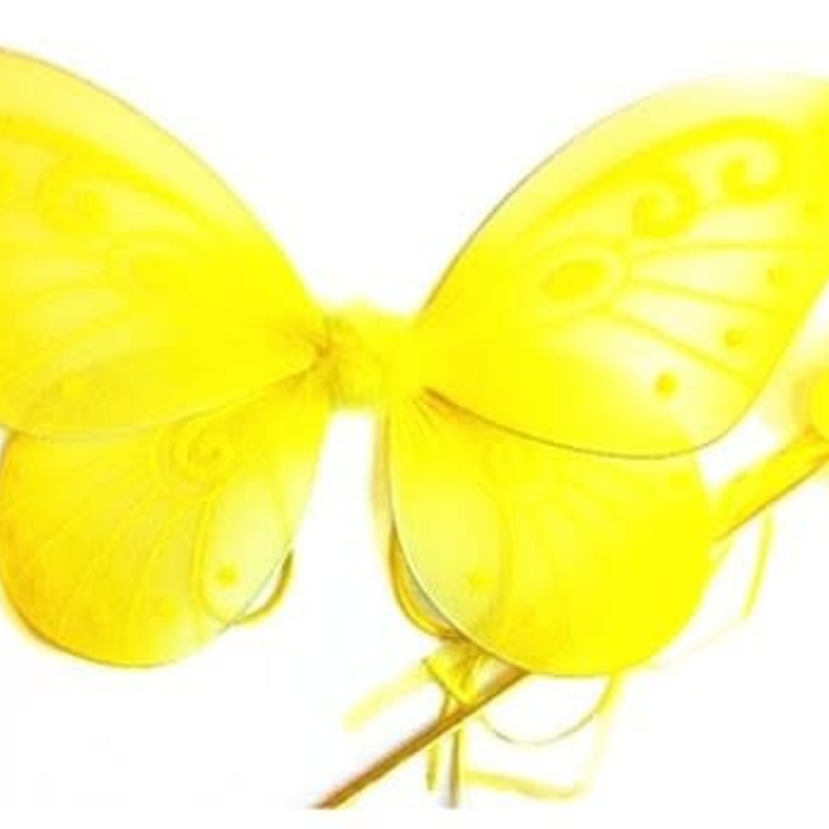 Butterfly Wing Wand Set 21"-Yellow