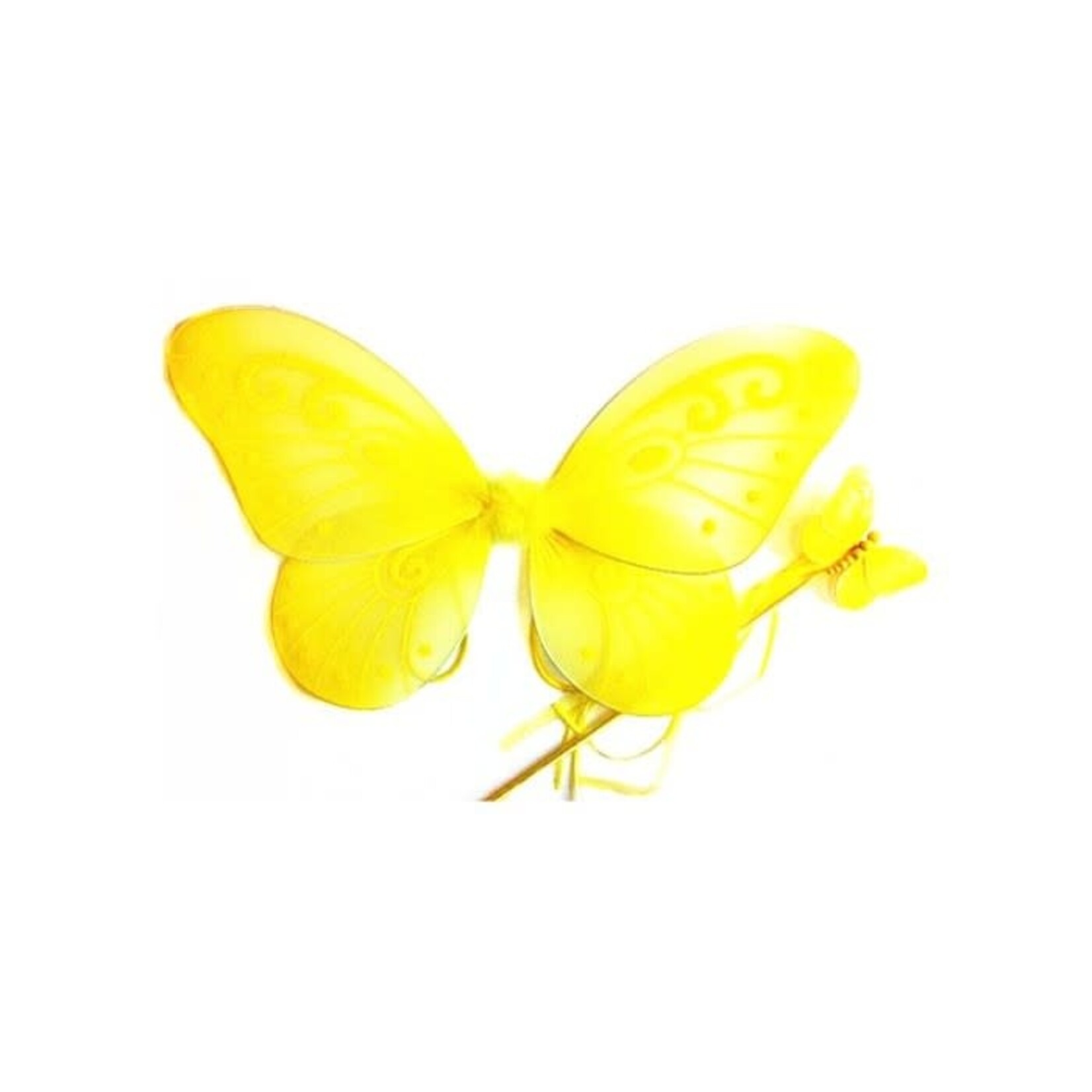 Butterfly Wing Wand Set 21"-Yellow