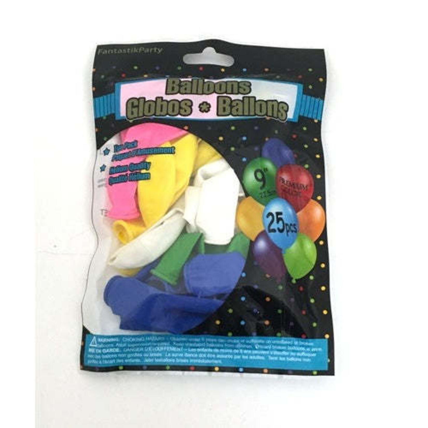Color Fantastik Latex Balloons Premium 9 Inches (25 Pieces)