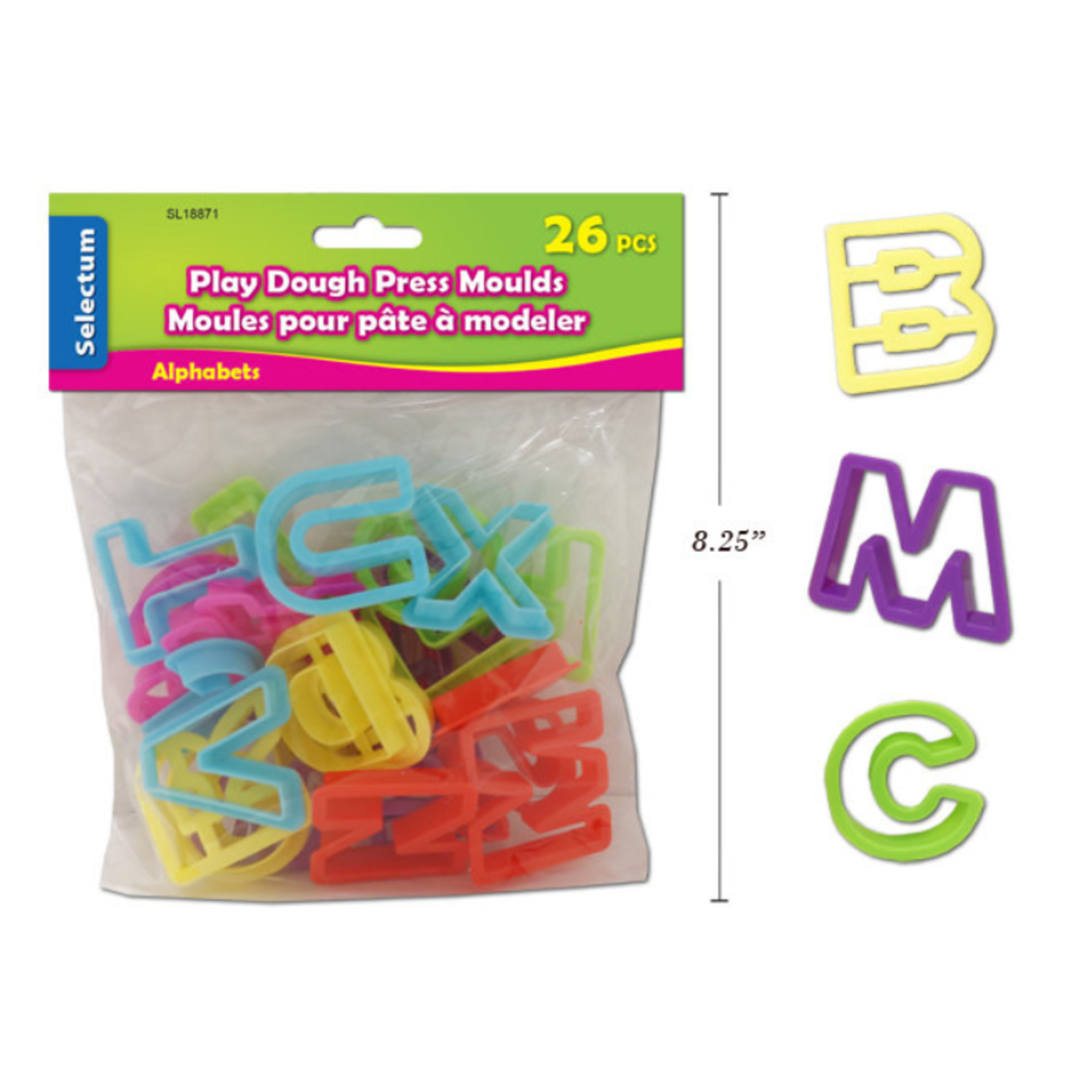 Selectum 26 Press Clay Moulds Alphabets