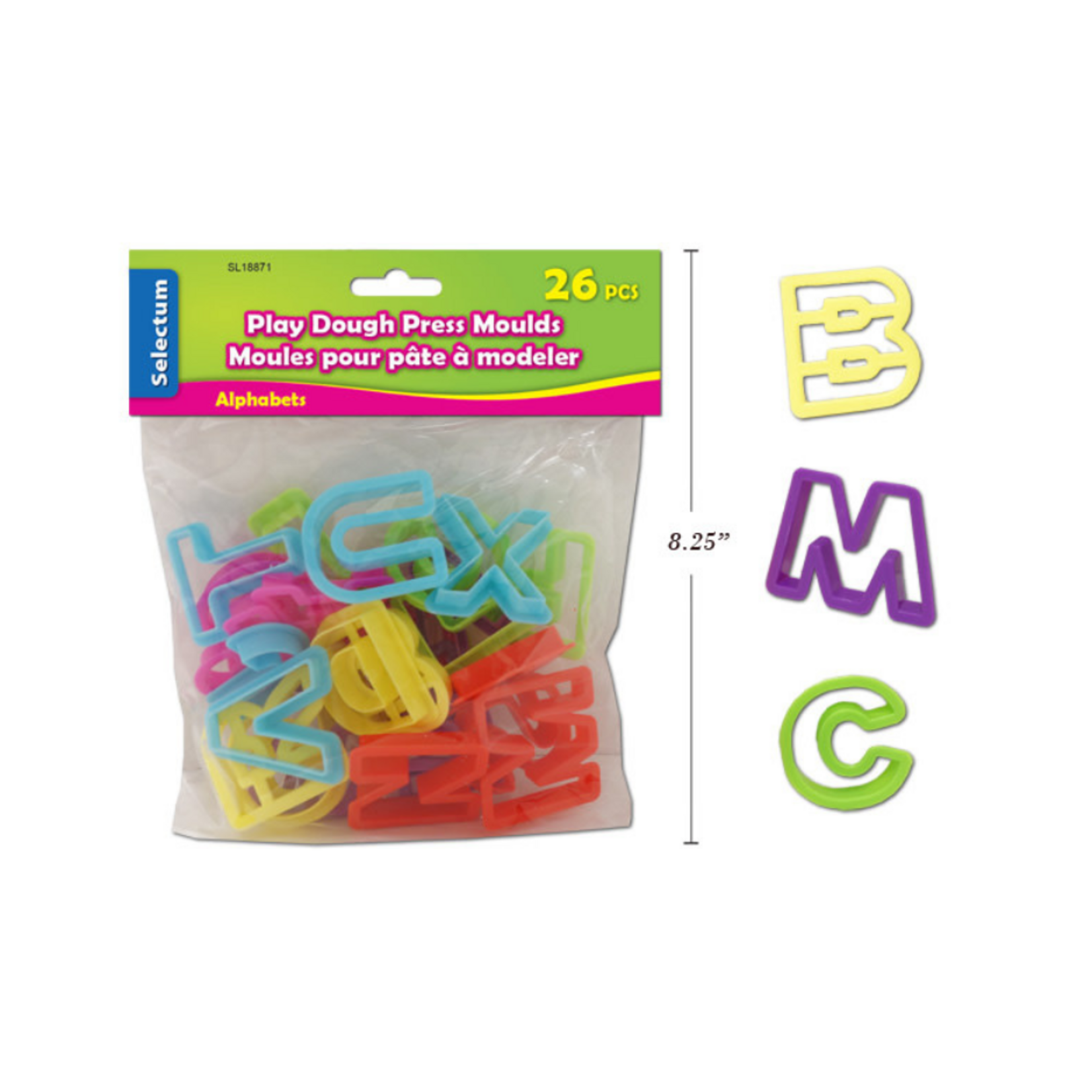 Selectum 26 Press Clay Moulds Alphabets