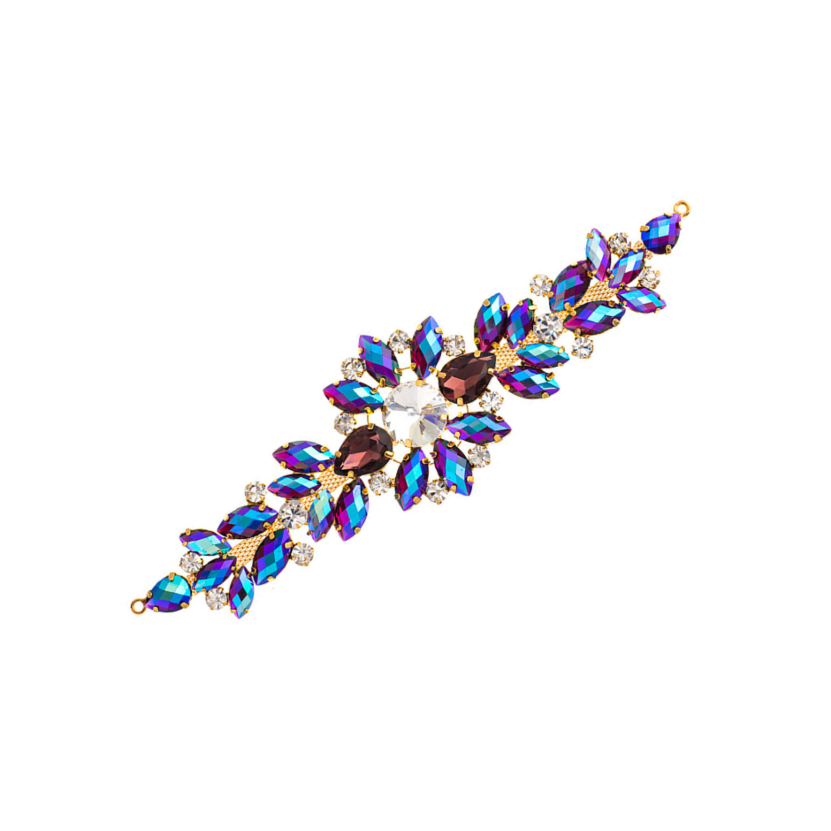 Crystal Motifs Embellishments 18cm Floral