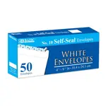 Bazic Bazic #10 Self-Seal White Envelopes (50/Pk)