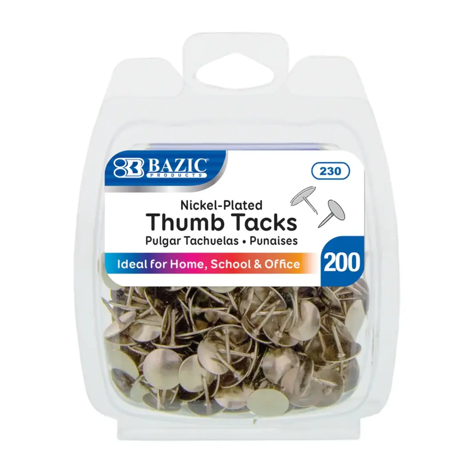 Nickel (Silver) Thumb Tack (200/Pack)