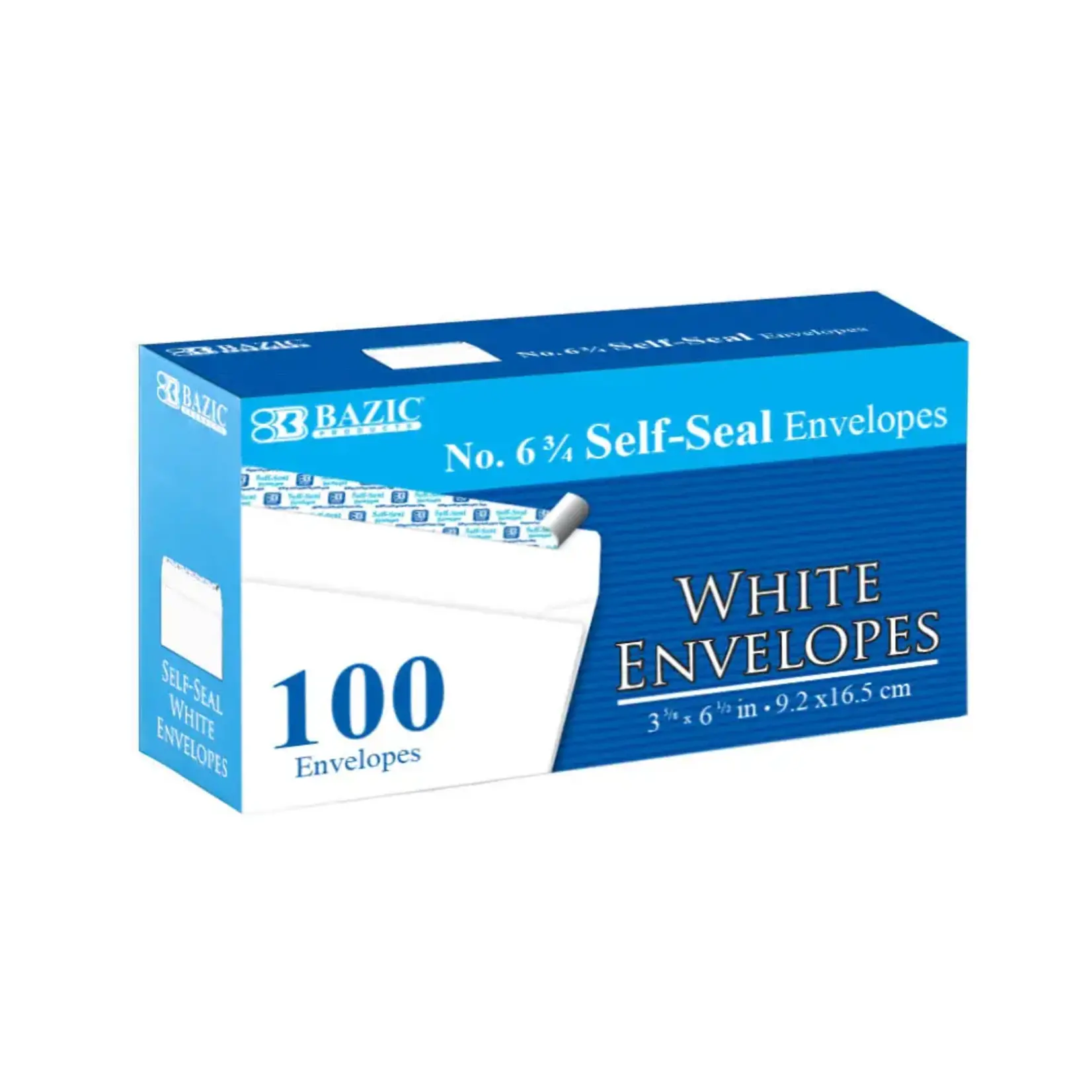 Bazic Bazic #6 3/4 Self-Seal White Envelopes (100/Pk)