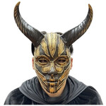 Gold Horned Demon Mask