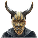 Gold Horned Demon Mask