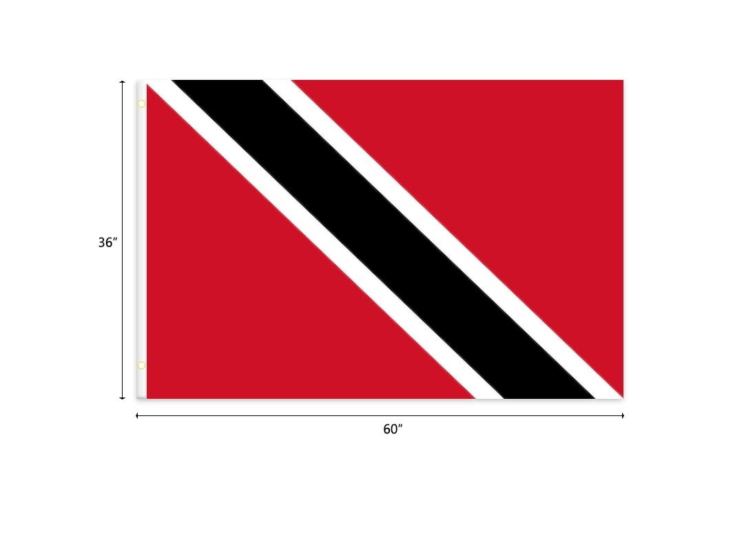 Samaroo's Trinidad & Tobago Big Flags 3 x 5ft - Samaroo's Limited