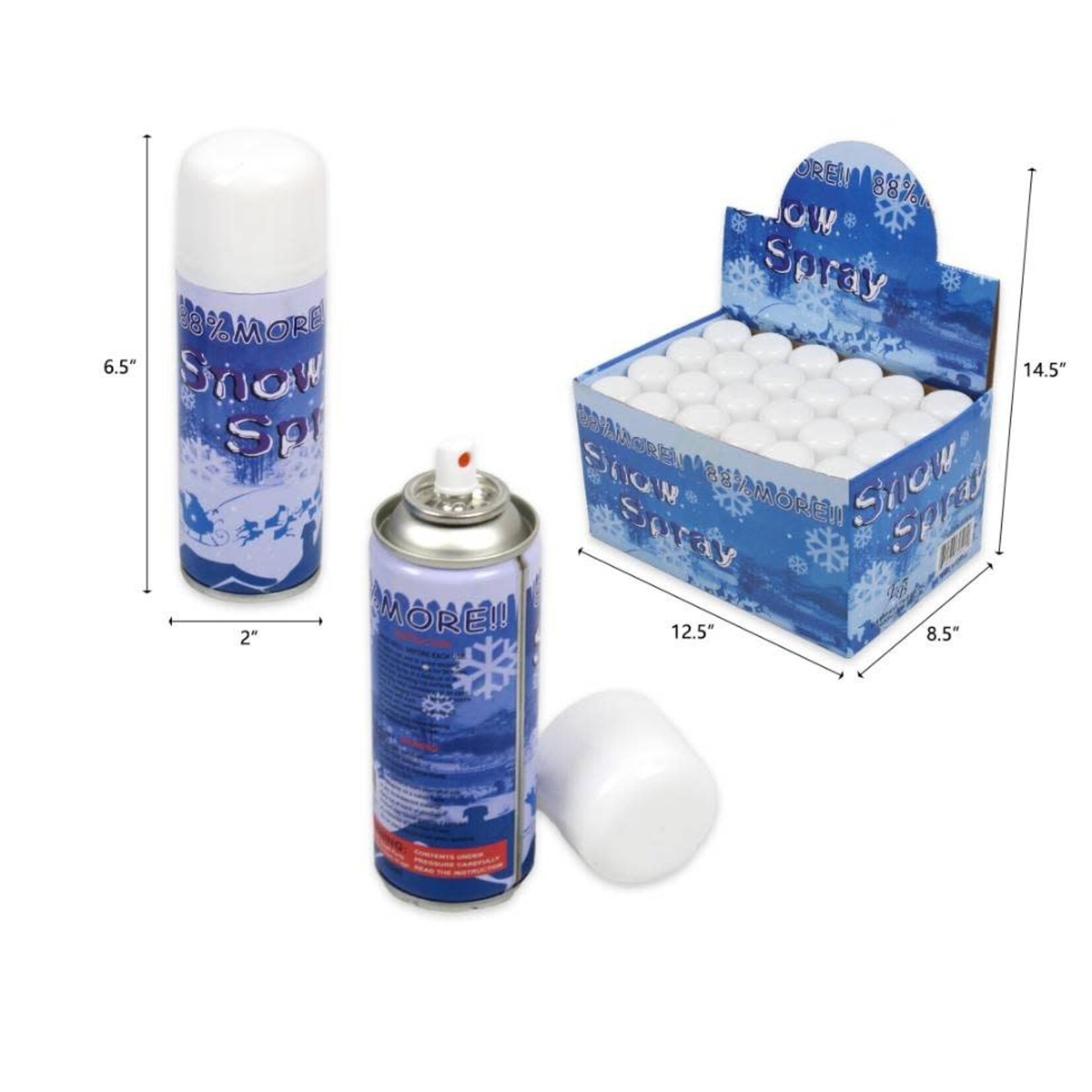 Snow Spray White 6.5''