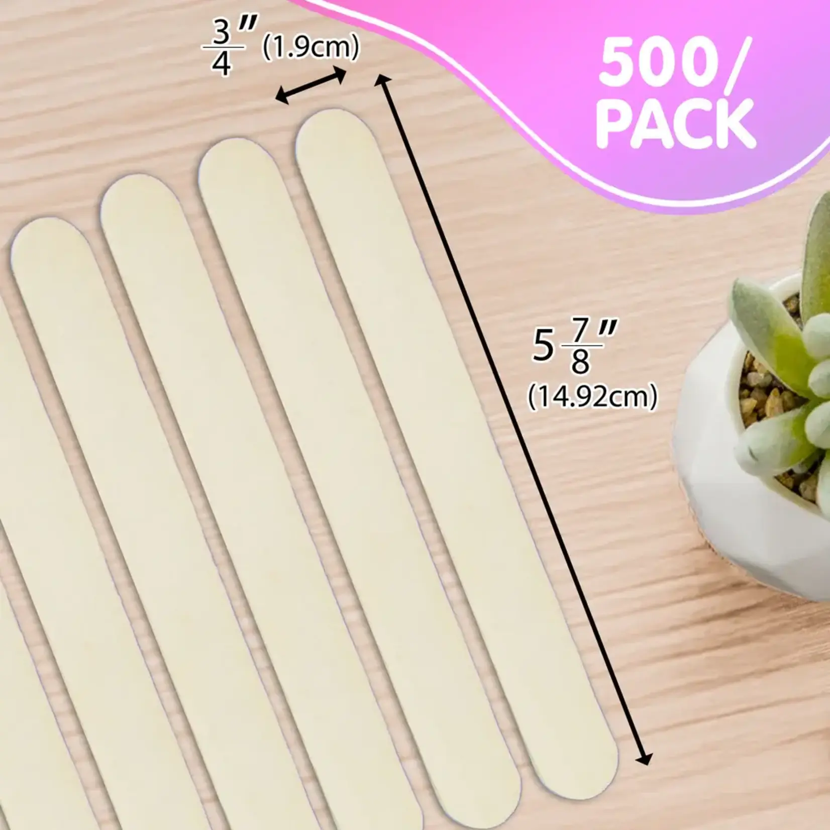 Bazic Bazic Jumbo natural Craft Stick (500/pack)