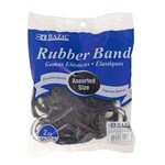Bazic 2 Oz/56.70g Assorted Sizes Black  Rubber Bands