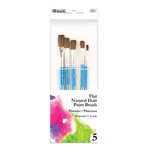 Bazic Bazic Flat Natural Hair Paint Brush (5/Pk)