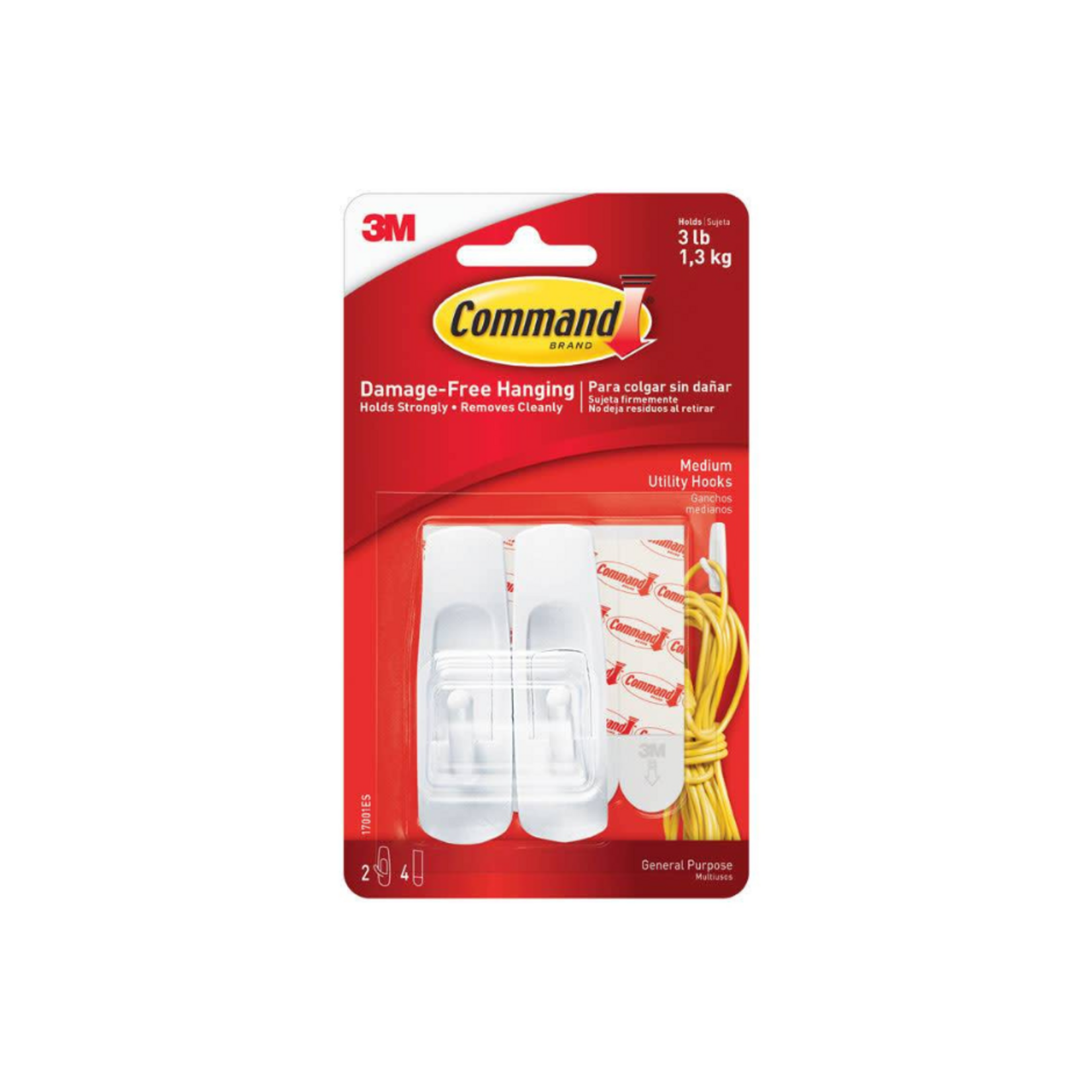 Command Hooks White Medium 3Lb