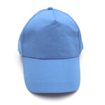 5 Panel cap with Velcro Closure -  Light Blue