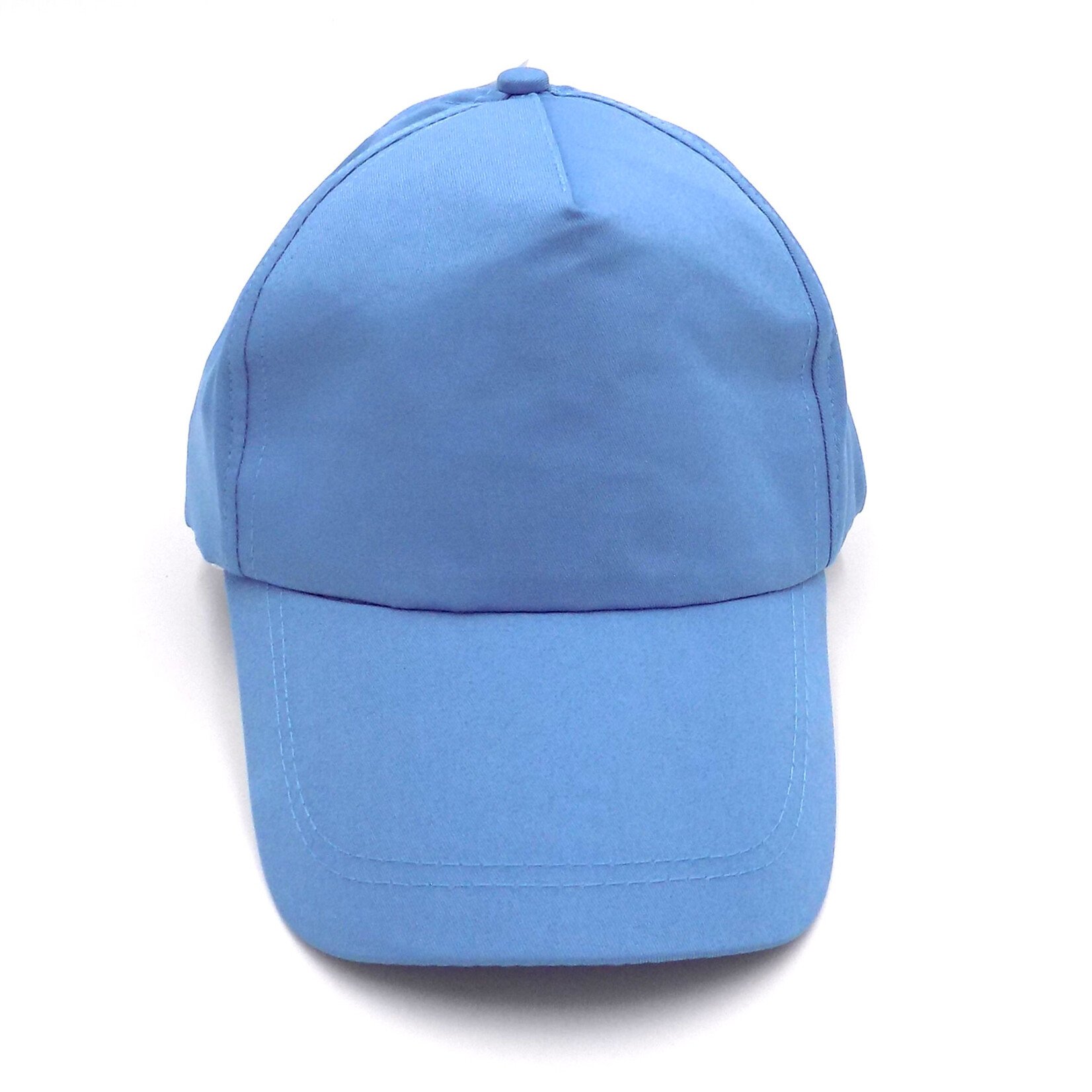 5 Panel cap with Velcro Closure -  Light Blue