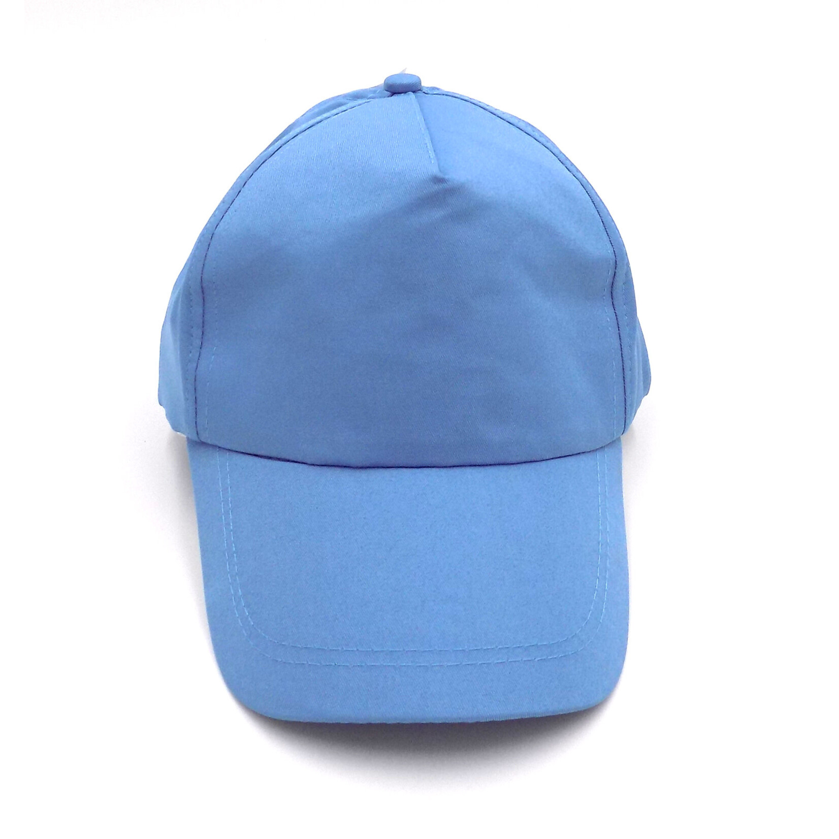 5 Panel cap with Velcro Closure -  Light Blue