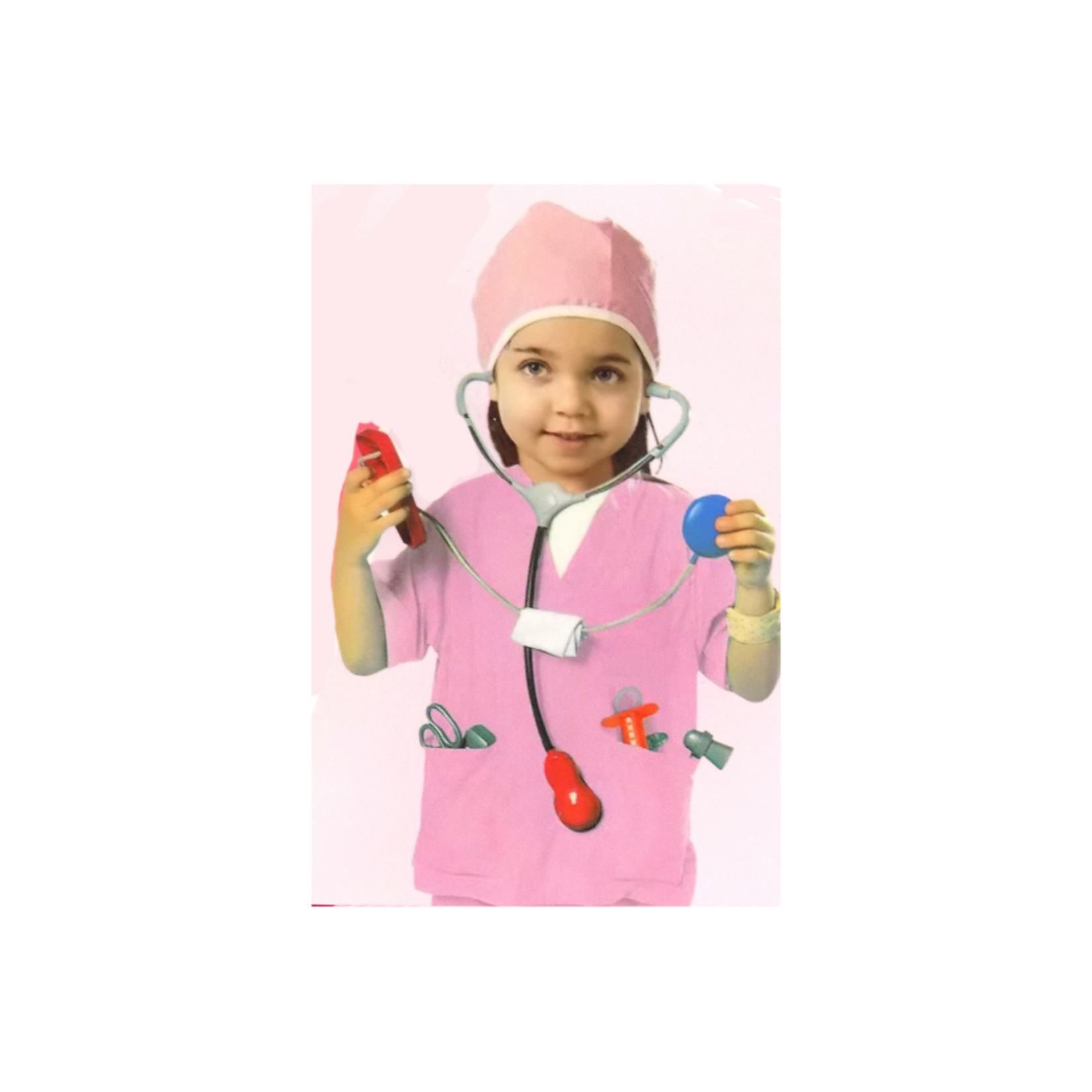 Pink Nurse Scrub Costume - Kids (Medium)