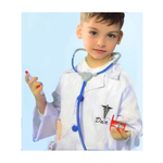 Doctor White Coat with Print Costume - Kids (Large)