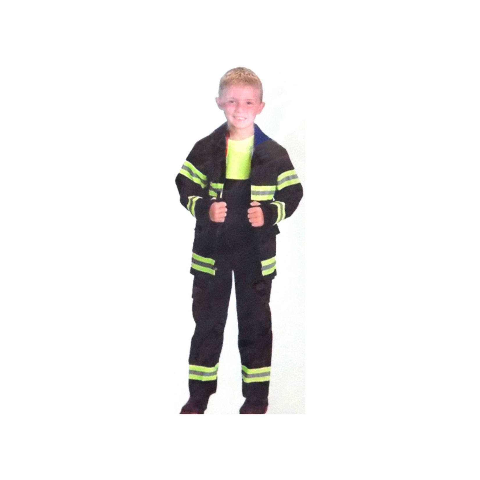 Fireman Navy Blue Costume with Toy - Kids (Medium)
