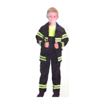 Fireman Navy Blue Costume with Toy - Kids (Large)