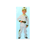 White Navy with Cap Costume - Kids (Medium)
