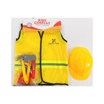 Woodworking w/ Plastic Cap Costume with toy - Kids (Medium)