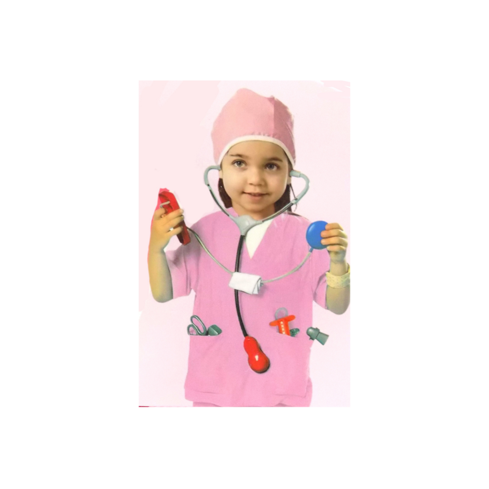 Pink Nurse Scrub Costume - Kids (Large)