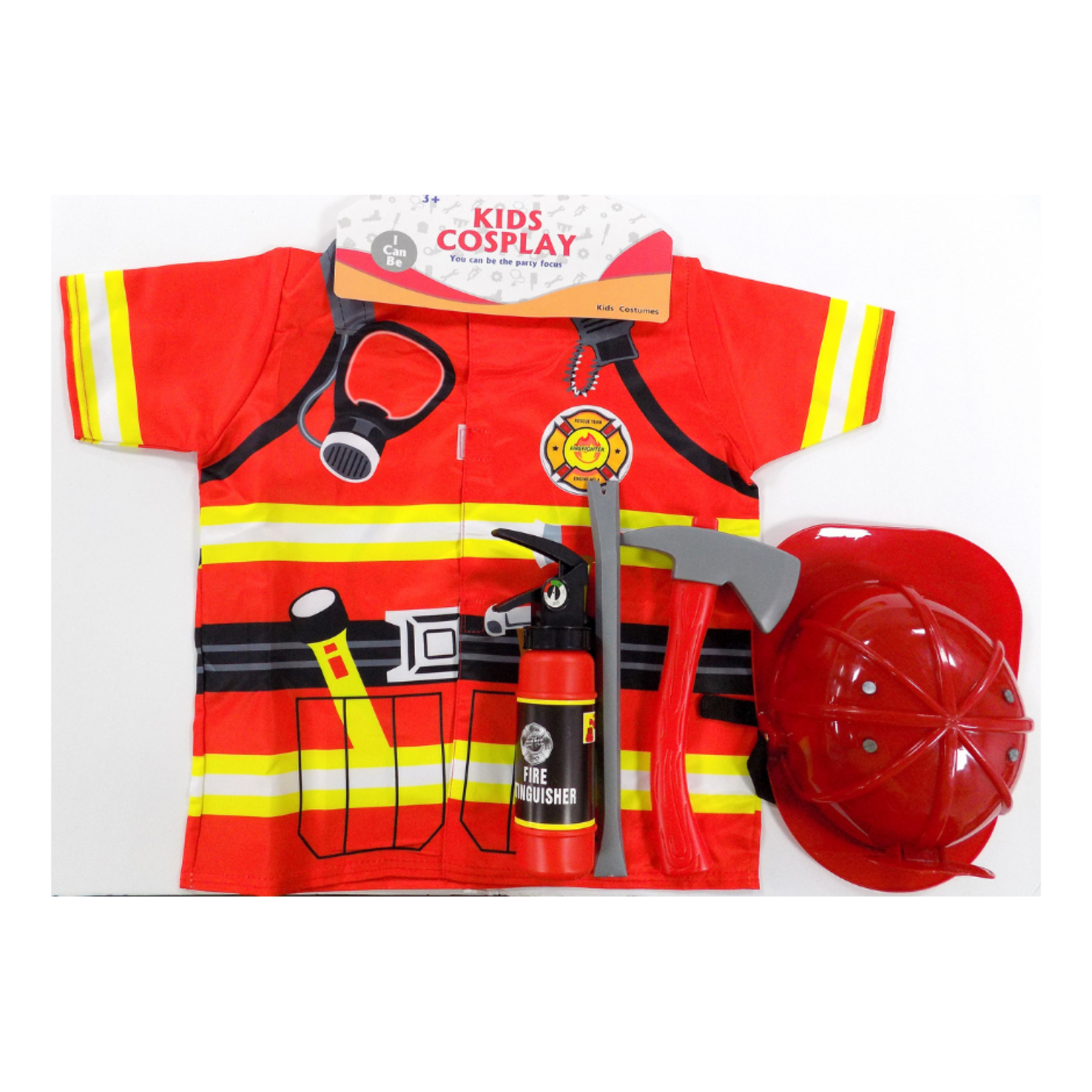 Firefighter Costume with helmet - Kids