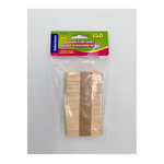 Selectum 150 Pc Mini Wood Building Sticks, Natural Colors 56mm Size