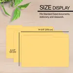 BAZIC 1/3 Cut Legal Size Manila File Folder (5pcs)