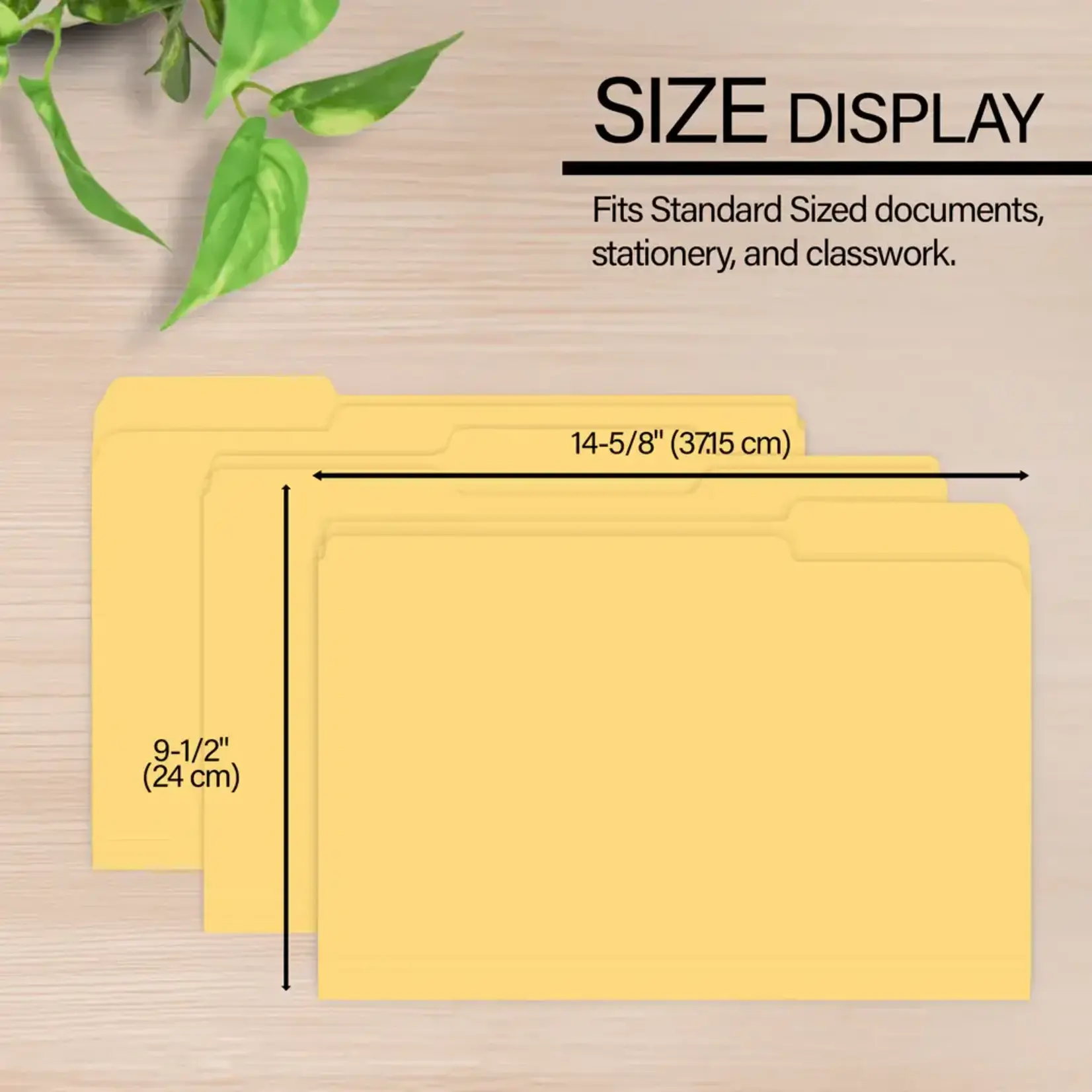 BAZIC 1/3 Cut Legal Size Manila File Folder (5pcs)