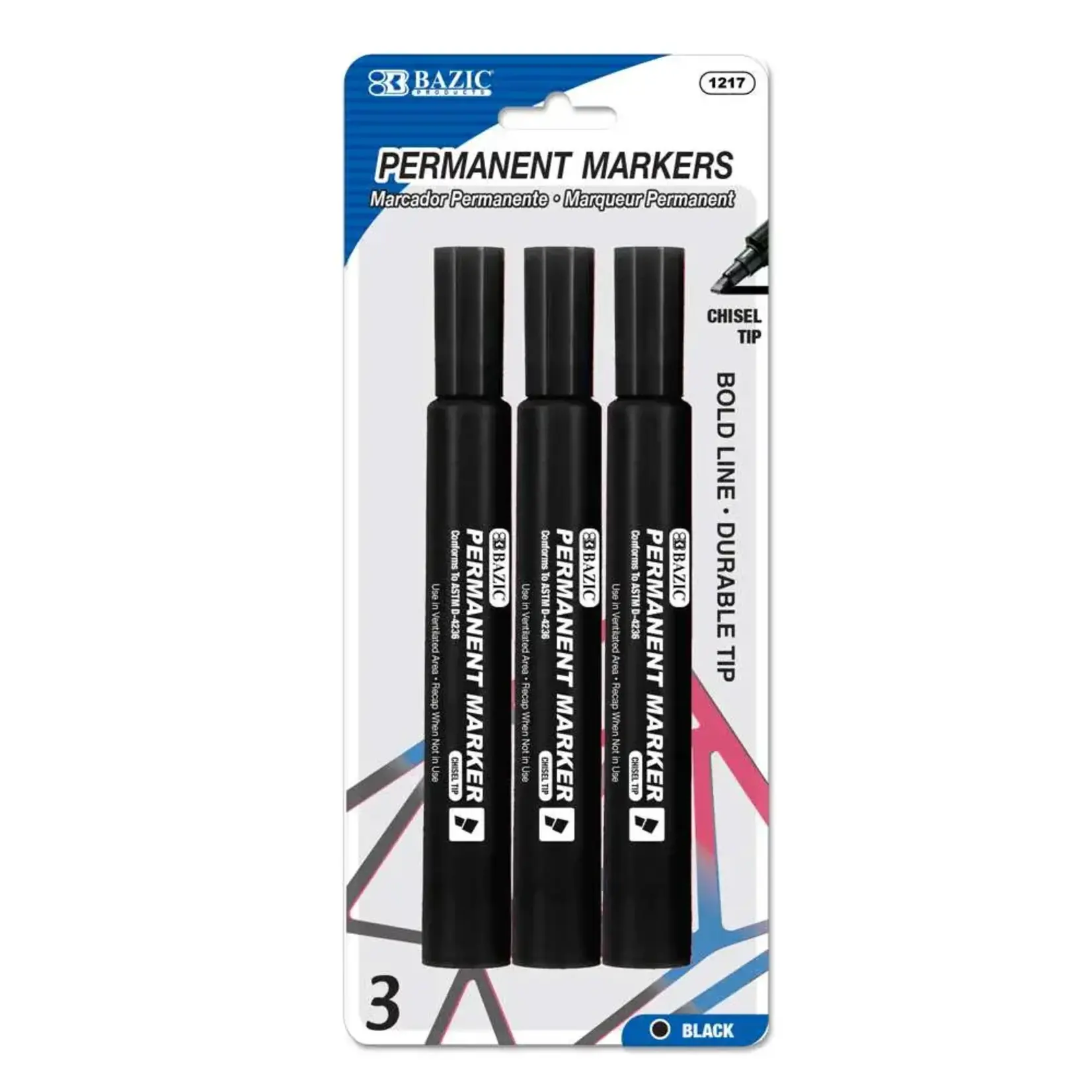 Black Color Chisel Tip Jumbo Permanent Marker